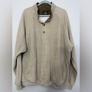 Straight Down Men's XXL 1/4 Button Golf Sweater